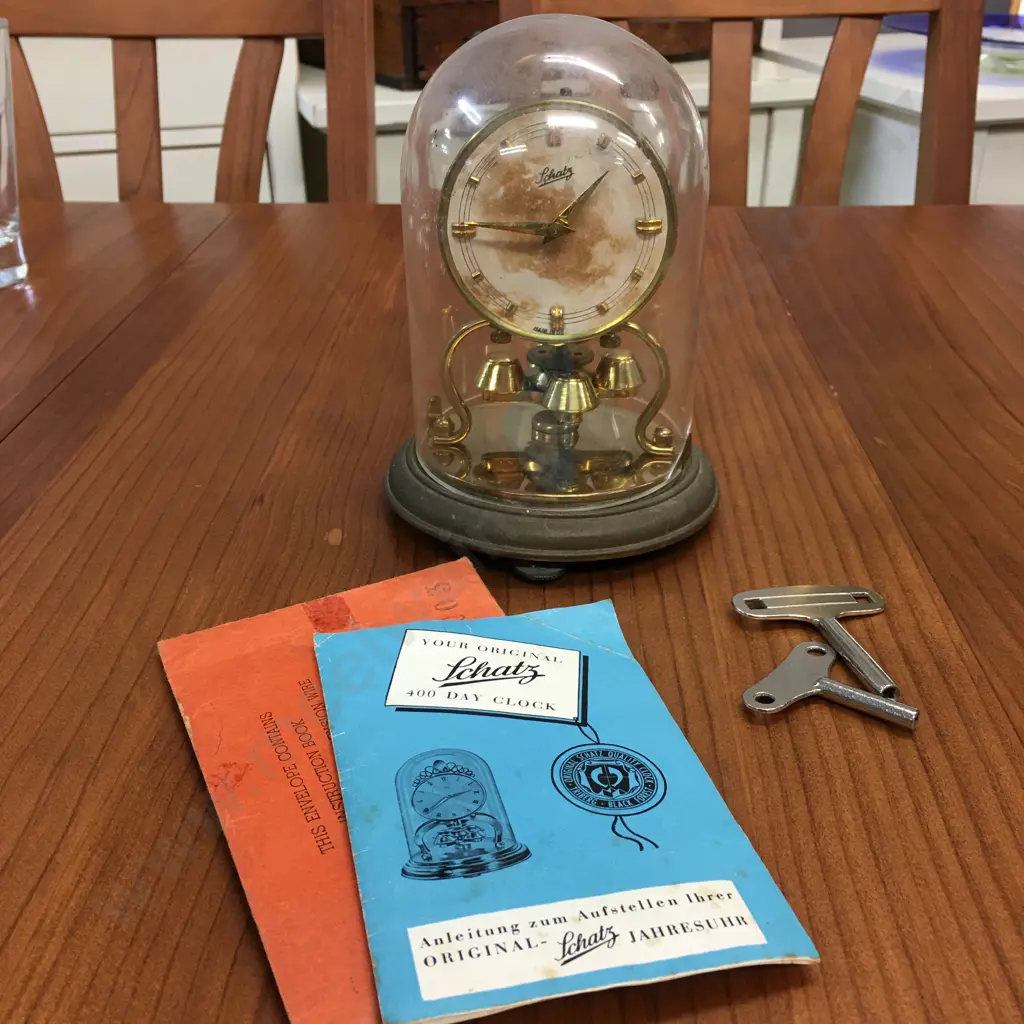 Vintage  German 400 Day Schatz Dome Clock Image 1++